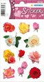 HERMA 3308 Aufkleber Rosen klein, 33 Stück, Blumen Sticker mit rot rosa weiß Pfl