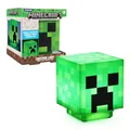 Minecraft Creeper Tischlampe mit offiziellen Creeper-Sounds, Handheld-Nachtlicht für Kinderzimmer oder Gamer-Deko, Offiziell lizenziert