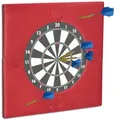 Relaxdays Dartscheibe, Dunkelrot, Textil, 71x71 cm, Freizeit, Sport & Fitness