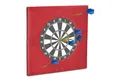 relaxdays Dart-Wandschutz Dartscheibe Schutzring "R6", Bordeaux