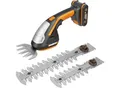 Akku-Gras- und Strauchscherenset WORX "WG801E", schwarz, Gartenscheren-Maschinen, 3-in-1, inkl. Akku und Ladegerät