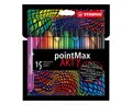 STABILO Faserstift STABILO pointMax ARTY Filzstift - 0,8 mm - 15er Set