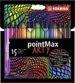 Filzschreiber - STABILO pointMax - ARTY - 15er Pack - mit 15 verschiedenen