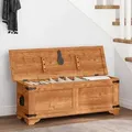 Vidaxl Truhe Raues Mangoholz