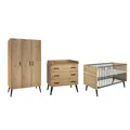 Schardt Kinderzimmer Set Morris Oak 4-teilig Schrank 3 Türen TOP