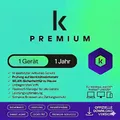 K PREMIUM Total Security 2026 1 Gerät / PC 1 Jahr | VPN Passwort Manager 2027