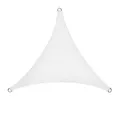 Sonnenschutzsegel Schattenspender Sonnensegel HDPE weiß Dreieck 4x4x4m