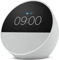 Amazon Echo Spot, Smart Clock mit sattem Klang und Alexa, Weiß