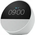 Amazon Echo Spot 2024 Smart Speaker weiß Bluetooth WLAN integrierte Uhr Wecker