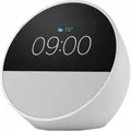 Amazon Echo Spot 2024 Smart Speaker weiß Bluetooth WLAN integrierte Uhr Wecker