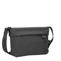 Zwei Damen Handtasche MADEMOISELLE.TEX MTX45 Umhängetasche 3 Liter, Crossbody Bag aus wasserabweisendem Stoff, Hauptfach mit Reißverschluss, langer verstellbarer Schultergurt (black)