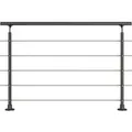 Dolle Geländer-Komplettset 150 cm Bodenmontage Anthrazit