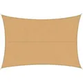 Karat Sonnensegel Wasserabweisend Rechteckig - für Garten, Terrasse und Balkon - Sand 3 x 5 m