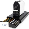 Kapselhalter Schublade Nespresso 60 Stück Metall Schwarz 39x2