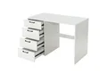 COSTWAY Schreibtisch, mit 4 Schubladen, 115kg belastbar, 110x60x76cm