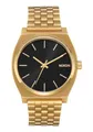 Nixon Time Teller Herrenuhr Analog Quarz mit Edelstahl Armband All Gold / Schwarz Sunray