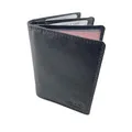 BUFFALO HILL L&B Collection Ausweis Hülle I Rindsleder Mappe I Echtleder Case I Hochformat Herren Etui I RFID-Schutz I Führerschein I Kreditkarte I 11 Fächer I 2397 (Schwarz)