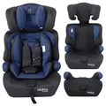 FableKids Autokindersitz Kinderautositz Kindersitz Körpergröße von 76-150 cm ECE R129/03, ab: 15 Monaten, bis: 12 Jahre, ab: 9,00 kg, bis: 36,00 kg, Vorwärtsgerichtet, blau