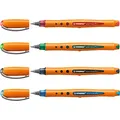 STABILO worker+ Tintenroller orange 0,5 mm, Schreibfarbe: farbsortiert, 4 St.