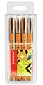 STABILO - Tintenroller - worker+ - medium - 4er Pack - grün, rot, blau, schwarz