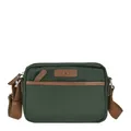 Greenburry Umhängetasche Crossbag Nylon 24x16cm "Madeleine" grün