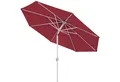 paramondo Sonnenschirm interpara Sonnenschirm, 3,5 m, rund, bordeaux, Gestell: weiß, LxB: 350x350 cm, Knickbar & komfortable Kurbelbedienung