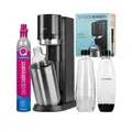 SodaStream E-DUO Sprudelmaschine 3 Kohlensäure-Stufen Schwarz Titan