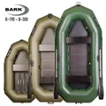 BARK Boote Schlauchboot 1,9m-3m, 1-3 Personen, Angelboot BARK B-190 bis B-300, (mit 2 Paddeln und Zubehör), Komplettset mit Tragetasche, Fußpumpe und Reparaturset 210 cm