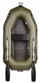 BARK Schlauchboot 210 cm - Paddelboot aufblasbar für 1 Person - Lattenboden, Zubehör, Profi-Ausführung B-210C - Angelboot, Ruderboot