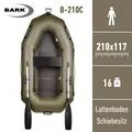 BARK Schlauchboot B-210C, 210cm 1 Person, Lattenboden, PVC, Angelboot Paddelboot