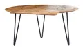 Couchtisch Wohnzimmertisch Sofatisch Beistelltisch Mangoholz Metall 90 x 44 cm