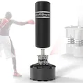 Physionics® Standboxsack- 175 cm, Gefüllt, Basis einfach zu befüllen, 12 Saugnäpfe, schneller Rückprall - Boxsack stehend, Boxing Bag, Box Sack, Punching Bag, Sandsack Boxen