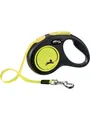 Flexi New Neon Tape Leash Yellow 15kg 5M