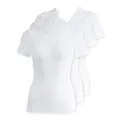 Schöller Unterhemd 3er Pack Damen T-Shirt Unterhemd Baumwolle Superge (Packung, 3-St) - weiß 42
