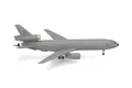 Herpa Modellflugzeug USAF Mcdonnell Douglas KC-10 Extender - 60th AMW, Travis Air Base (Farewell Edition) Miniatur im Maßstab 1:500, Sammlerstück, Flugzeug Modell ohne Standfuß, Metall