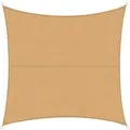 Karat Sonnensegel Wasserabweisend Quadratisch - für Garten, Terrasse und Balkon - Sand 3 x 3 m