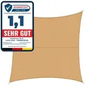 Casa Pura - Wasserabweisendes Sonnensegel Sand 3 X 3 M