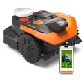 WORX Landroid Vision Cloud WR305E 2WD Mähroboter ohne Begrenzungskabel für 500 m² (KI-Hinderniserkennung, VSLAM+ RTK Cloud Navigation, Auto-Mapping, App-Steuerungo)