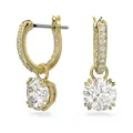 Constella Drop-Ohrhänger von Swarovski - Weiß, Goldlegierungsschicht