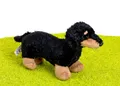 Aurora Plüschtier Mini Flopsie Dackel braun-schwarz (Vienna Dachshund)   20,5 cm