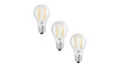 OSRAM Lighting Osram LED Base Classic A 75 Filament, 7.5W, 1055 lm, E27, warmweiß, klar, 3-er Pack 4058075592414