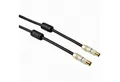 Hama 1,5m Antennen-Kabel 85db Koaxial-Kabel Video-Kabel, Koaxial, Koaxial (150 cm), Koax-Kabel für Full HD TV 8K 4K HDR DVB-T2 BK, 85 db, Ferrit-Filter