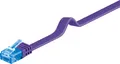 Goobay CAT 6A Flach-Patchkabel, U/UTP, Violett