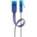 Cat 6a Flach-patchkabel, U/utp, Violett, Kupferleiter (cu). Kabellänge 1 M