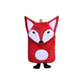 Hugo Frosch Öko-Wärmflasche Kinder 0,8l – Made in Germany – mit weichem Tierbezug Fuchs Rot – kleine, auslaufsichere & geruchsneutrale Bettflasche – formstabil & mit waschbarem Bezug