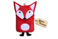 Hugo Frosch Wärmflasche - Kinder Öko-Wärmflasche 0,8 l mit Bezug Fuchs, Made in Germany - rot