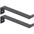 Alberts Regalträger, Schwarz, Metall, 3x6.2x20.9 cm, Wohnzimmer, Regale, Wandregale