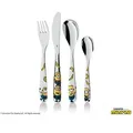 WMF Kinderbesteck Minions 4tlg. Edelstahl Silber