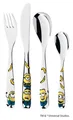 WMF Minions Kinderbesteck Besteckset 4-tlg mit Motiven Cromargan Edelstahl 18/10