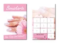 500 Stück Bonuskarten Nagelstudio Rosa Treuekarten Kosmetik Wellness (BOK-421)